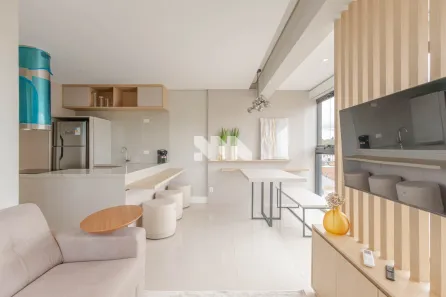 Apartamento com 1 Quarto para alugar, 51m² no São Francisco, Curitiba