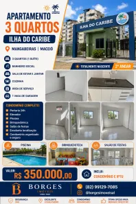 Apartamento com 3 Quartos à venda, 64m² no Ponta Verde, Maceió