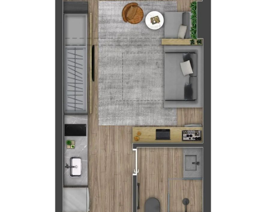 ZIP BROOKLIN - APARTAMENTOS no Vila Cordeiro, São Paulo