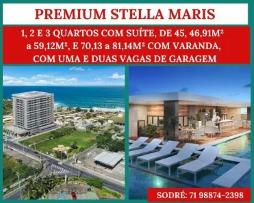 Apartamento com 2 Quartos à venda, 70m² no Stella Maris, Salvador