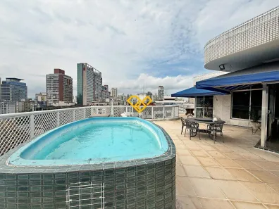 Cobertura com 3 Quartos para alugar, 346m² no Gonzaga, Santos
