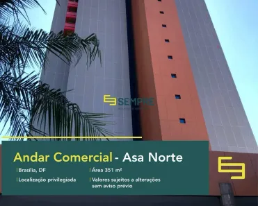 Imóvel Comercial para alugar, 351m² no Asa Norte, Brasília
