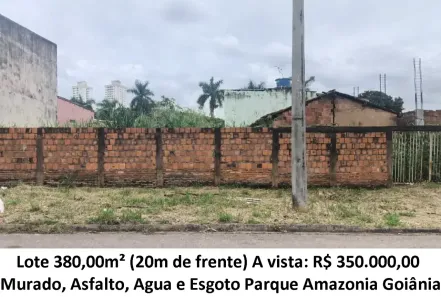 Lote/Terreno à venda, 380m² no Parque Amazônia, Goiânia