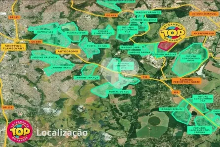Lote/Terreno à venda, 250m² no Conjunto Habitacional Jardim Sabiá, Senador Canedo