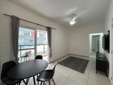 Apartamento com 1 Quarto para alugar, 80m² no Ocian, Praia Grande