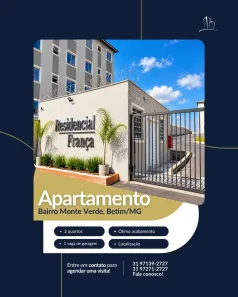 Apartamento com 2 Quartos à venda, 50m² no Monte Verde, Betim