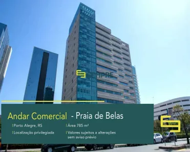 Sala Comercial para alugar, 807m² no Praia de Belas, Porto Alegre