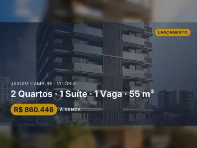 Apartamento com 2 Quartos à venda, 55m² no Jardim Camburi, Vitória