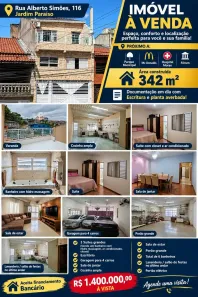 Sobrado com 3 Quartos à venda, 342m² no Jardim Paraíso, Barueri