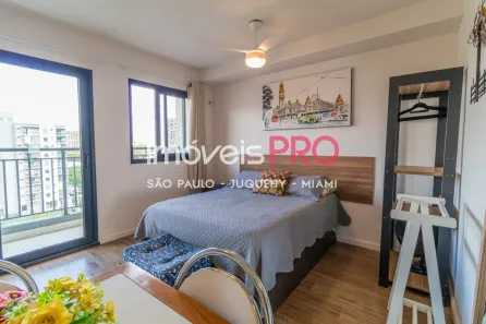 Apartamento com 1 Quarto para alugar, 26m² no Indianópolis, São Paulo