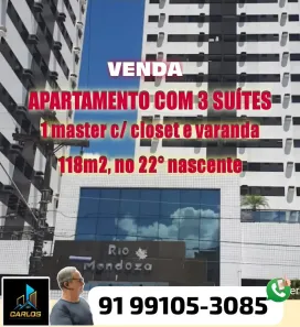 Apartamento com 3 Quartos à venda, 118m² no Marco, Belém