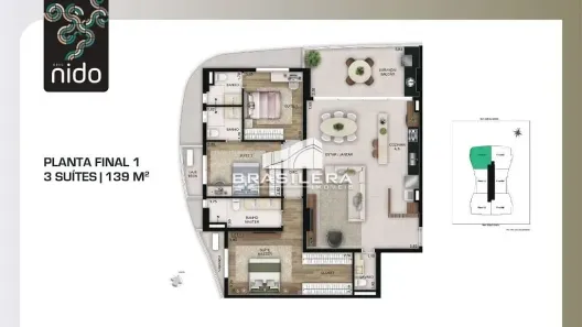 Apartamento com 3 Quartos à venda, 10m² no Serrinha, Goiânia