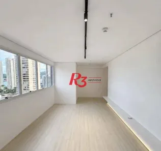 Sala Comercial para alugar, 30m² no Ponta da Praia, Santos