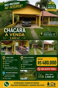 Fazenda/Sítio com 3 Quartos à venda, 3500m² no Centro, Igaratá