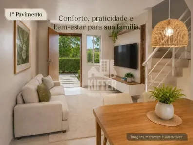 Casa de Condomínio com 2 Quartos à venda, 70m² no Laranjal, São Gonçalo