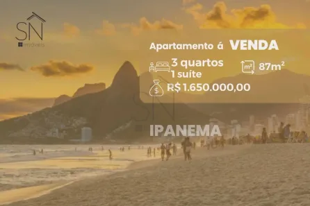 Apartamento com 3 Quartos à venda, 87m² no Ipanema, Rio de Janeiro