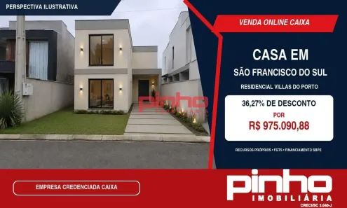 Casa de Condomínio com 4 Quartos à venda, 283m² no Iperoba, São Francisco do Sul