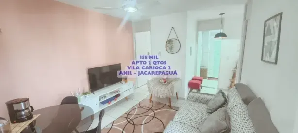 Apartamento com 2 Quartos à venda, 44m² no Anil, Rio de Janeiro