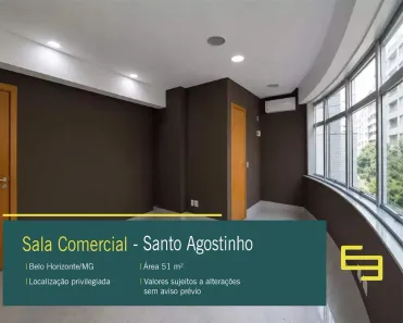 Sala Comercial à venda, 52m² no Santo Agostinho, Belo Horizonte