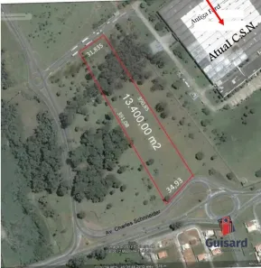 Lote/Terreno à venda, 13400m² no Parque Senhor do Bonfim, Taubaté