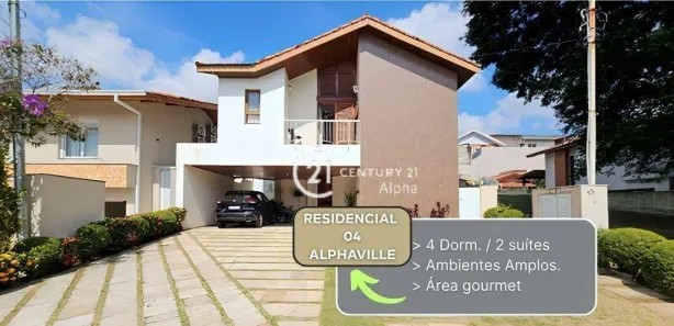 Casa de Condomínio com 4 Quartos à venda, 306m² no Alphaville, Santana de Parnaíba