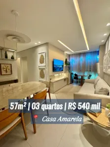 Apartamento com 3 Quartos à venda, 57m² no Casa Amarela, Recife