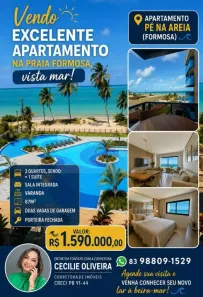 Apartamento com 3 Quartos à venda, 10m² no Ponta de Matos, Cabedelo