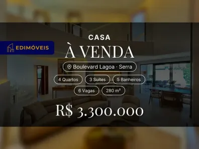 Casa com 4 Quartos à venda, 280m² no Boulevard Lagoa, Serra
