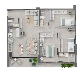 Apartamento com 3 Quartos à venda, 84m² no Vila São João, Goiânia