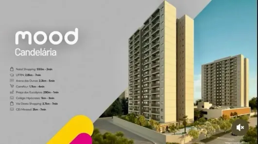 Apartamento com 2 Quartos à venda, 59m² no Candelária, Natal