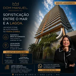 Apartamento com 3 Quartos à venda, 116m² no Ponta D'Areia, São Luís