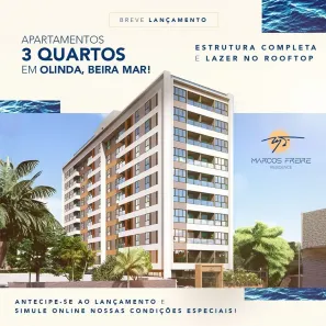 Apartamento com 3 Quartos à venda, 68m² no Bairro Novo, Olinda