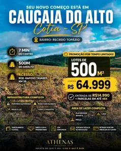 Lote/Terreno à venda, 500m² no Jardim São Luiz (Caucaia do Alto), Cotia