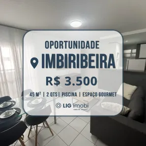 Apartamento com 2 Quartos para alugar, 45m² no Imbiribeira, Recife