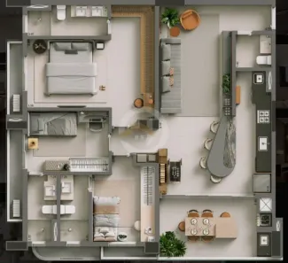 Apartamento com 3 Quartos à venda, 119m² no Setor Marista, Goiânia
