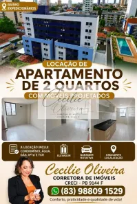 Apartamento com 2 Quartos para alugar, 10m² no Expedicionários, João Pessoa