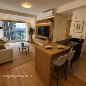 Apartamento com 1 Quarto para venda ou aluguel, 45m² no Indianópolis, São Paulo