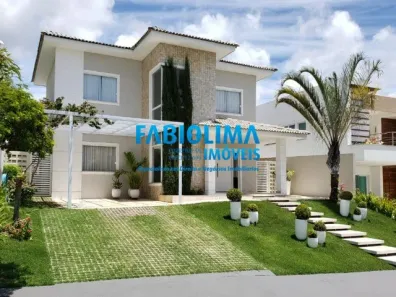 Casa de Condomínio com 4 Quartos para venda ou aluguel, 460m² no Alphaville (Abrantes), Camaçari