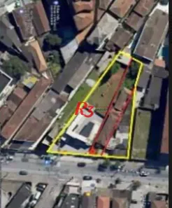 Lote/Terreno à venda, 1416m² no Macuco, Santos
