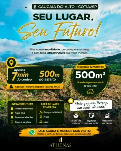 Lote/Terreno à venda, 500m² no Jardim São Luiz (Caucaia do Alto), Cotia