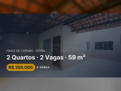 Casa com 2 Quartos à venda, 59m² no Praia de Capuba, Serra