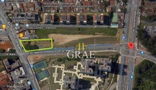 Lote/Terreno para alugar, 1900m² no Centro, São Bernardo do Campo