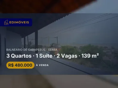 Apartamento com 3 Quartos à venda, 139m² no Balneário de Carapebus, Serra