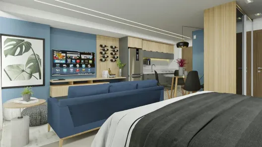 Flat com 1 Quarto para alugar, 49m² no Setor Marista, Goiânia