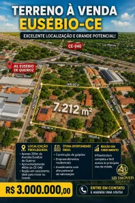 Lote/Terreno à venda, 7212m² no Lagoinha, Eusébio