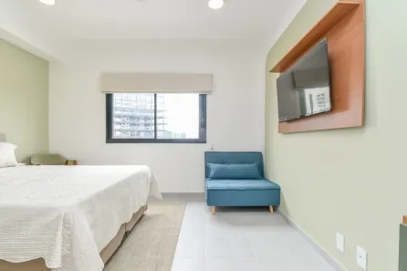 Apartamento com 1 Quarto para alugar, 24m² no Vila Olímpia, São Paulo