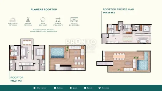 Apartamento com 2 Quartos à venda, 105m² no Centro, Ipojuca