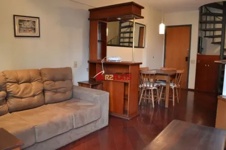 Flat com 1 Quarto para alugar, 52m² no Moema, São Paulo
