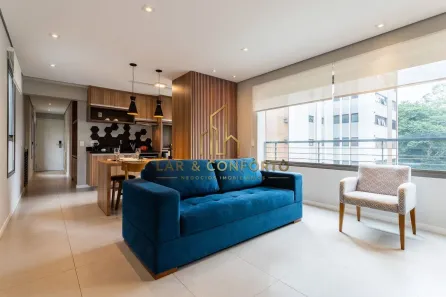 Apartamento com 1 Quarto para alugar, 48m² no Vila Nova Conceição, São Paulo