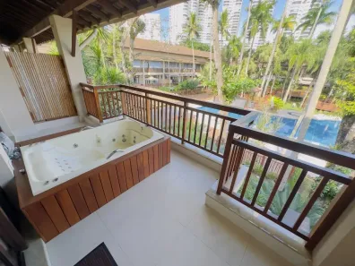 Apartamento com 3 Quartos para alugar, 125m² no Loteamento João Batista Julião, Guarujá